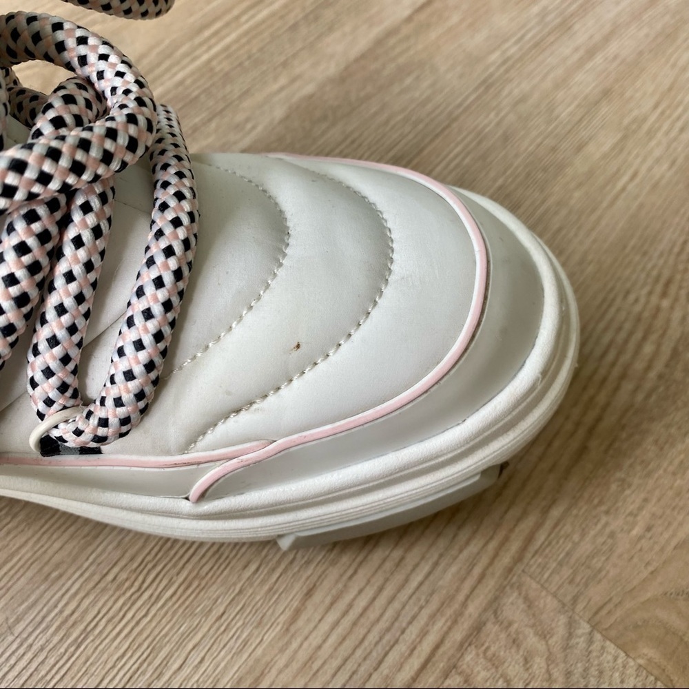 ZARA Off White & Pink Chunky Puffer Winter Boots | Insulated | Women’s Size 5 - Picture 6 of 6